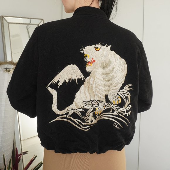 Vintage DKNY Embroidered Wool Jacket - Picture 1 of 7